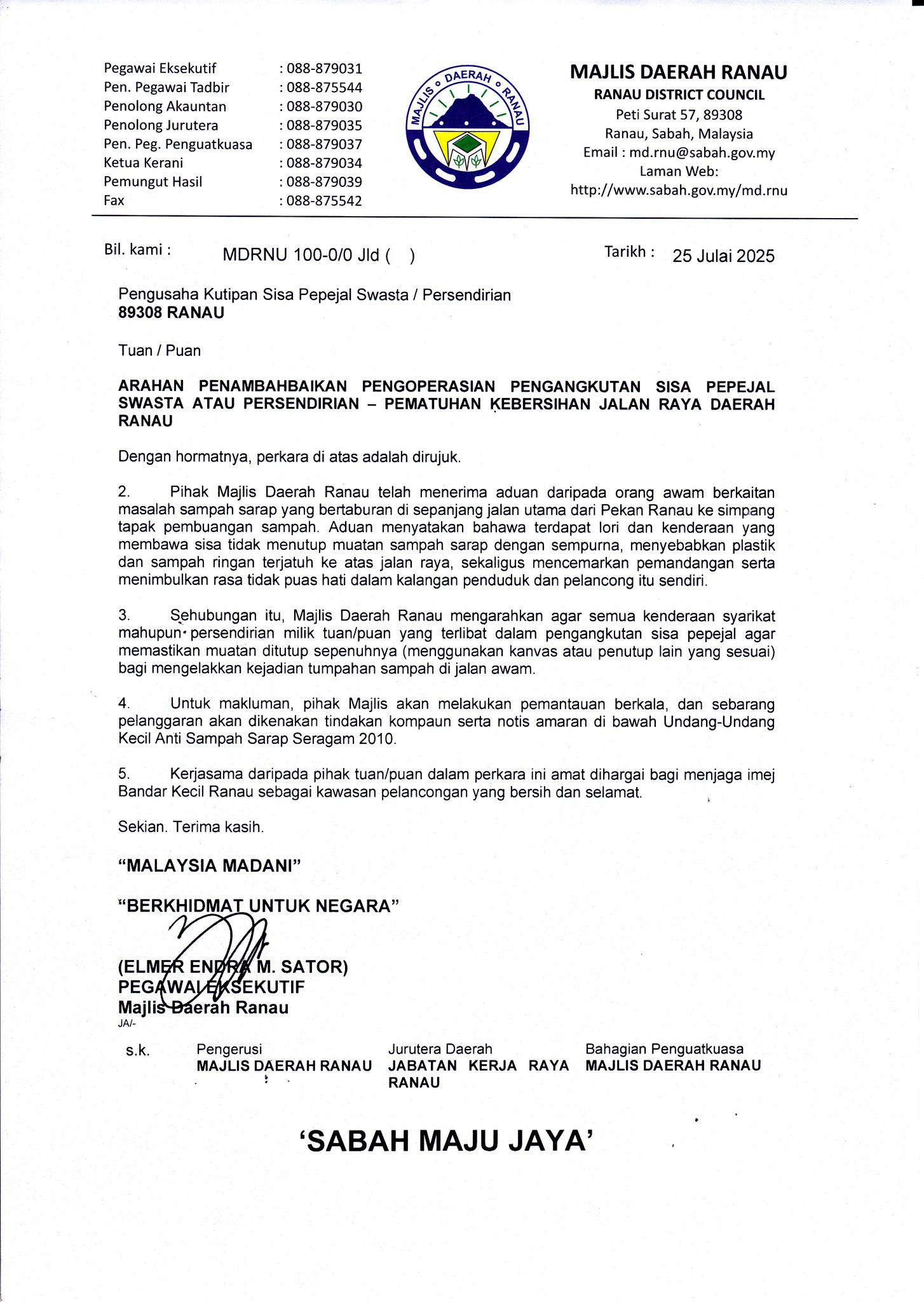 MAKLUMAN – Sisa Pepejal